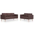 Miniatyrbillede 1 af 11: vidaXL sofasæt i 2 dele stof brun