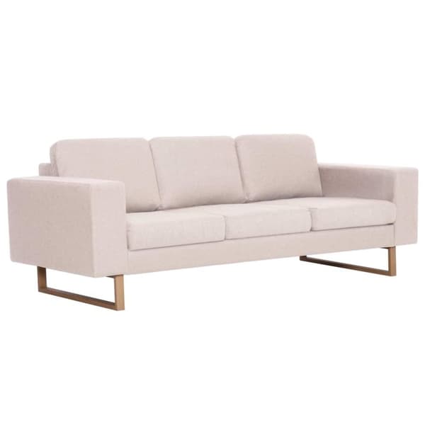 vidaXL sofasæt i 2 dele stof cremefarvet