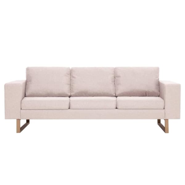 vidaXL sofasæt i 2 dele stof cremefarvet