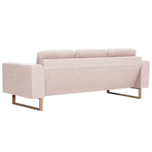 vidaXL sofasæt i 2 dele stof cremefarvet