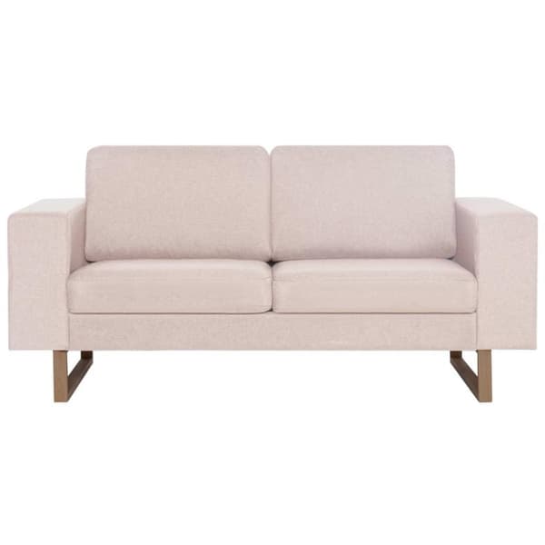 vidaXL sofasæt i 2 dele stof cremefarvet