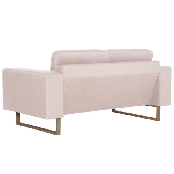 vidaXL sofasæt i 2 dele stof cremefarvet