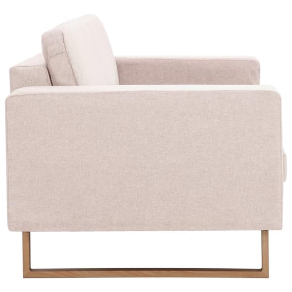 vidaXL sofasæt i 2 dele stof cremefarvet