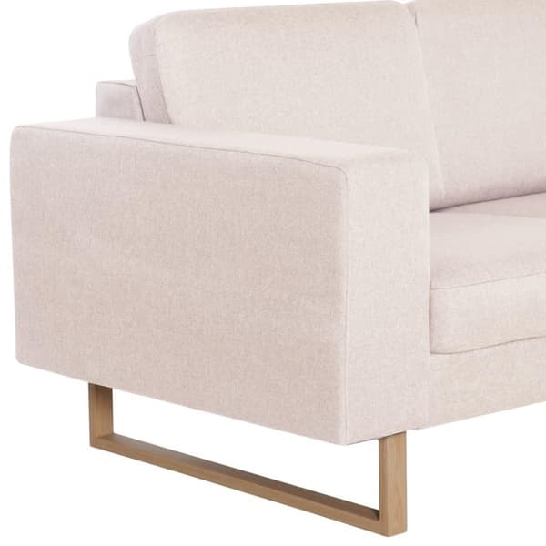 vidaXL sofasæt i 2 dele stof cremefarvet