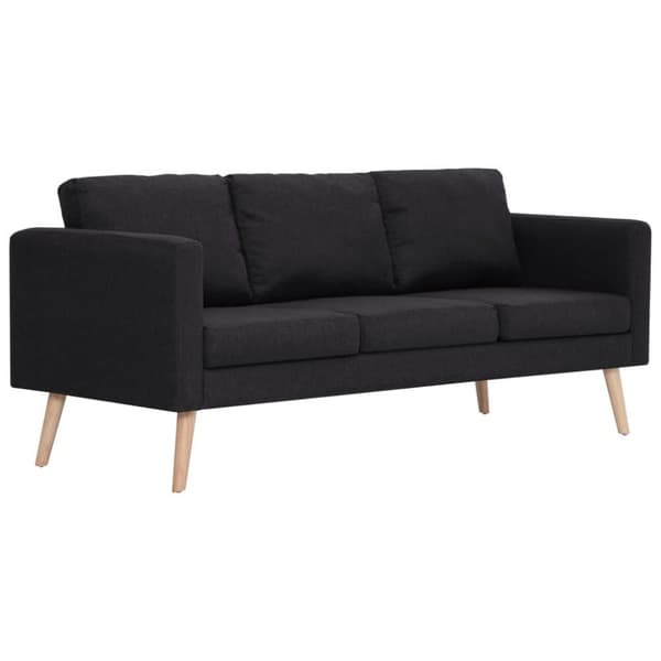 vidaXL sofasæt i 2 dele stof sort