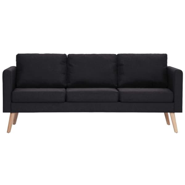 vidaXL sofasæt i 2 dele stof sort