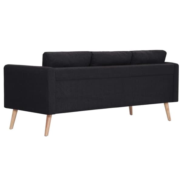 vidaXL sofasæt i 2 dele stof sort