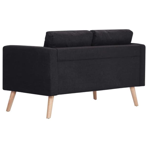 vidaXL sofasæt i 2 dele stof sort