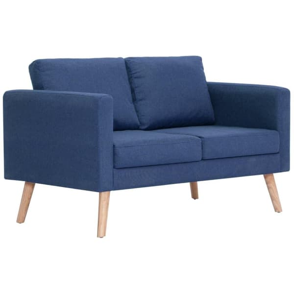 vidaXL sofasæt i 2 dele stof blå
