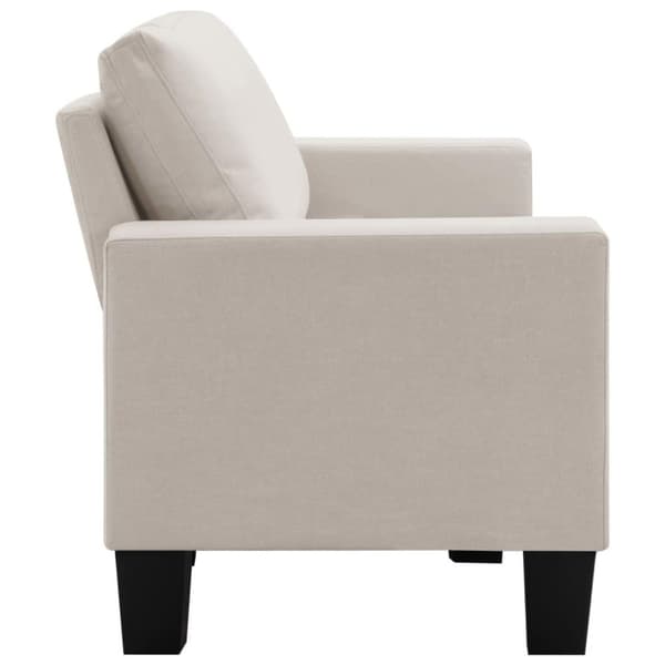 vidaXL 3-personers sofa stof cremefarvet