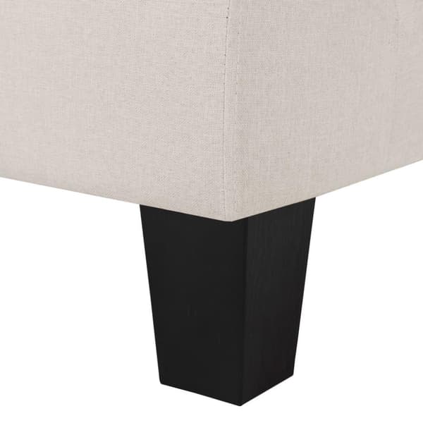 vidaXL 3-personers sofa stof cremefarvet
