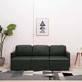 Miniatyrbillede 3 af 11: vidaXL 3-personers sovesofa modulær kunstlæder grå