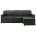 Miniatyrbillede 5 af 11: vidaXL 3-personers sovesofa modulær kunstlæder grå
