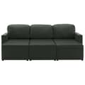 Miniatyrbillede 6 af 11: vidaXL 3-personers sovesofa modulær kunstlæder grå
