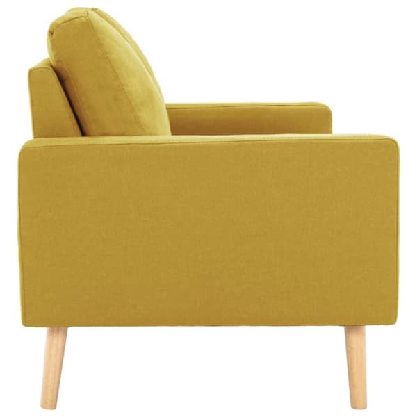 vidaXL 2-personers sofa stof gul