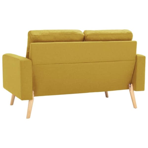 vidaXL 2-personers sofa stof gul