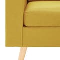 Miniatyrbillede 6 af 9: vidaXL 2-personers sofa stof gul