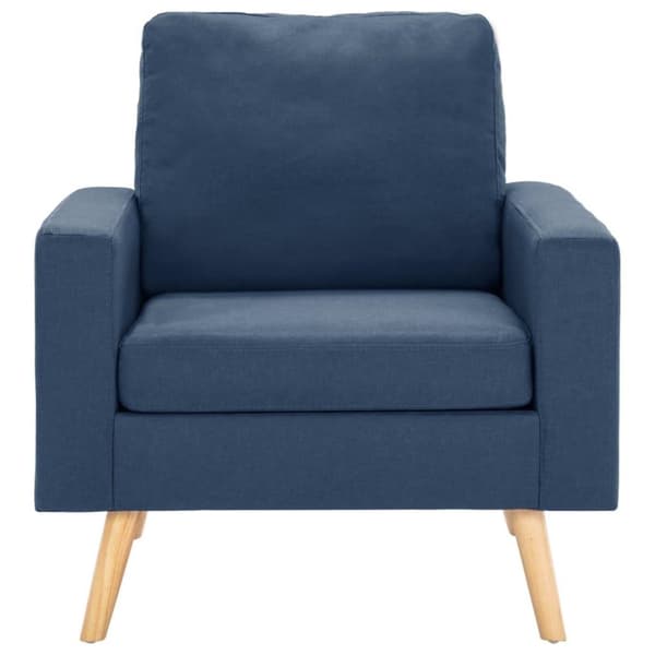 vidaXL 3056618  2 Piece Sofa Set Fabric Blue (288697+288707)