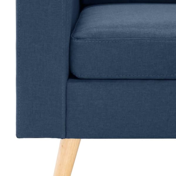 vidaXL 3056618  2 Piece Sofa Set Fabric Blue (288697+288707)