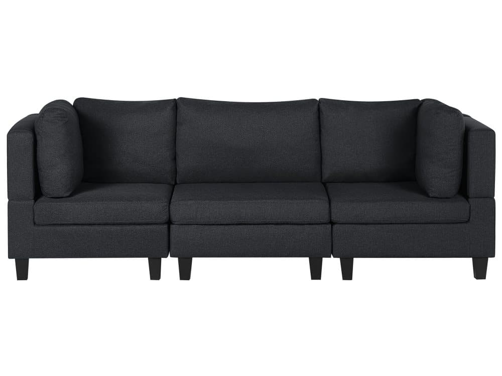 Soffa 3-sits mörkgrå FEVIK