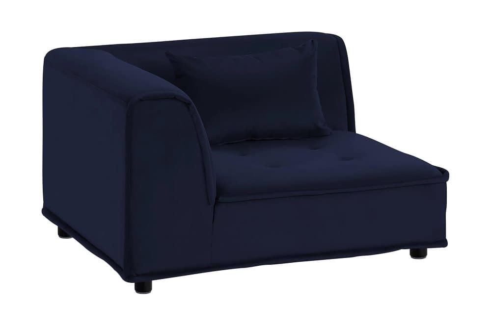 ASKUN Hörnmodul Blå/Svart