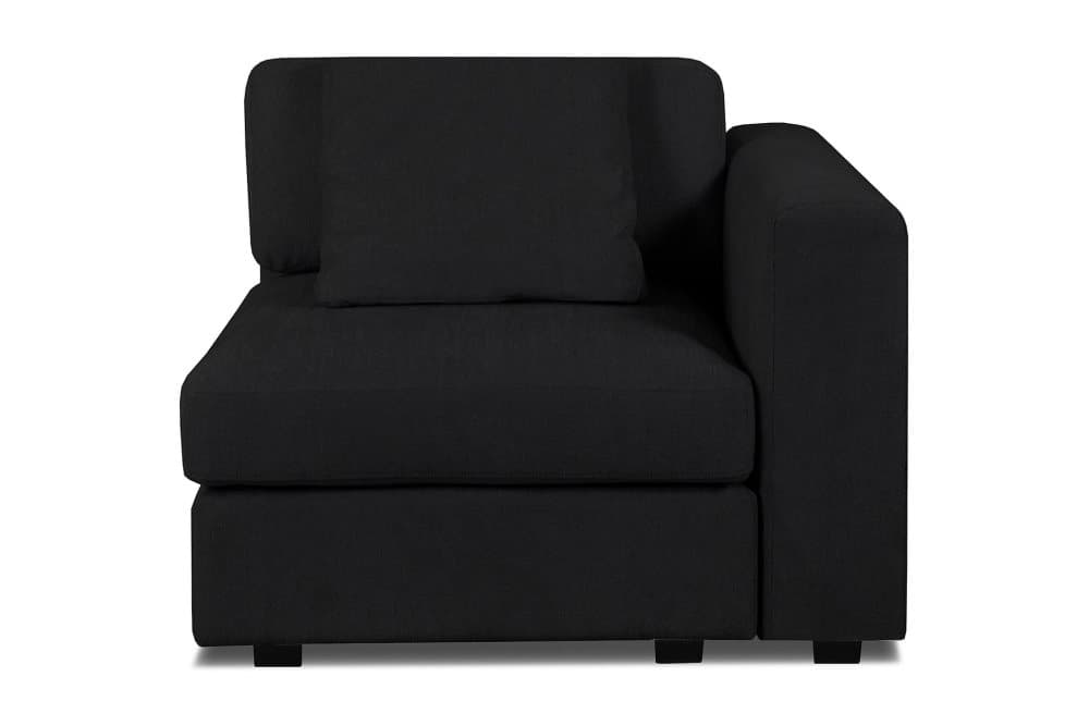 BAKAROBY 1-sits Modul med Armstöd Svart