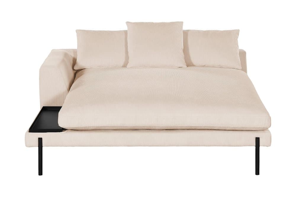 OSMINGTON Divanmodul 152 cm Vänster Ljusbeige