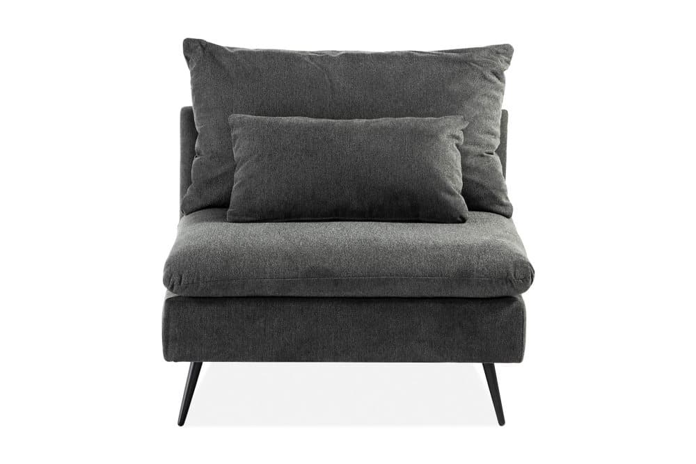 NORRALA 1-sits Mittmodul utan Armstöd Grå