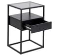 Miniatyrbilde 3 av 6: Nattbord RANDOLF 40x35xH60cm, sort