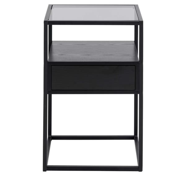 Nattbord RANDOLF 40x35xH60cm, sort