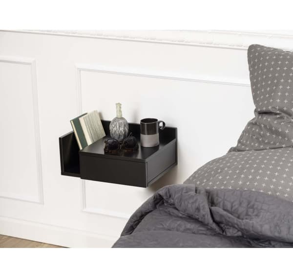 Sengebord ASHLAN 40x32xH16,5cm, sort