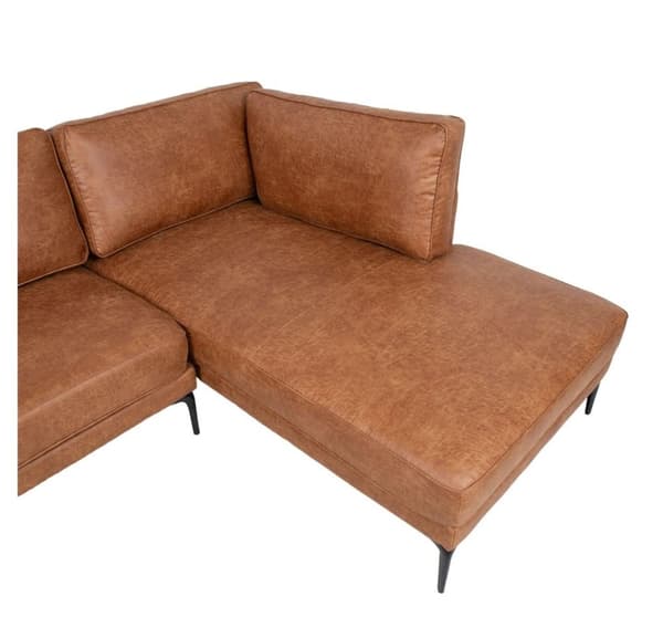 Corner sofa SOFIA RC, brown