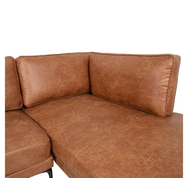 Corner sofa SOFIA RC, brown