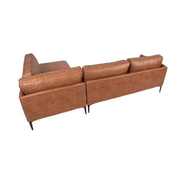 Corner sofa SOFIA RC, brown