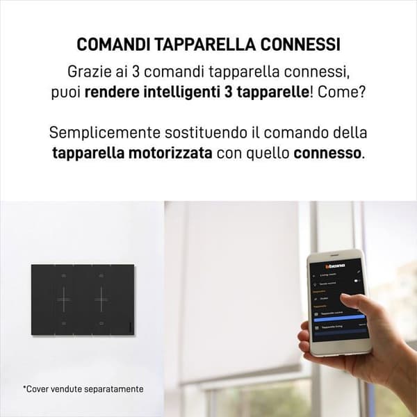 Bticino kontrollsats - SKW3602KIT - Connesse Living Now Smart Blind Kit, Vit