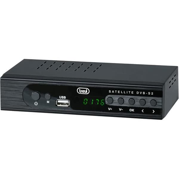 Trevi Sat 3387 S2 Satellitdecoder DVBS-S2 Gratis att ta emot, HDMI, SCART, USB, Koaxialutgång