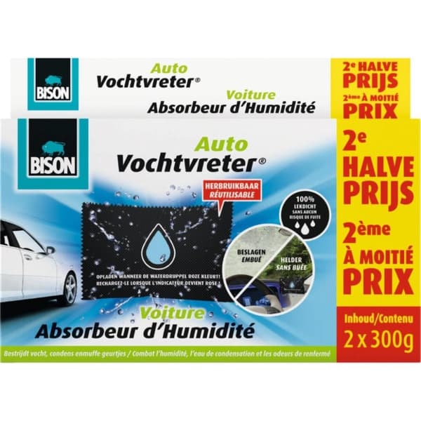 Bison Auto Moisture Absorber 2x300 g