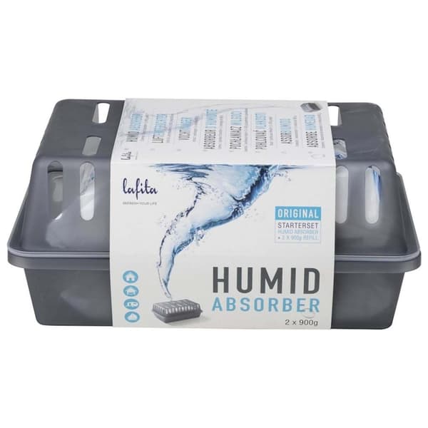 vidaXL Fuktabsorbenter med refillpåsar 2 st 900 g