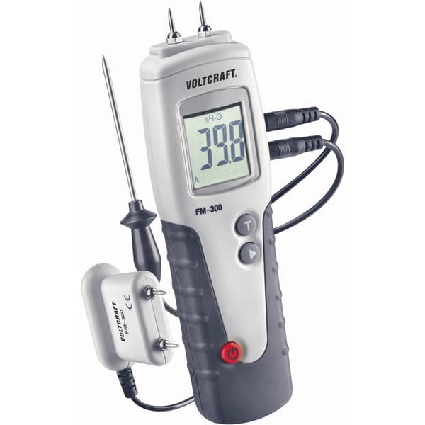 VOLTCRAFT FM-300 Träfuktighetsmätare Måtområde träfuktighet 6 till 99 % vol Temperaturmätning