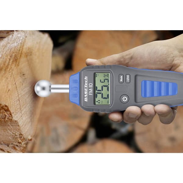 Basetech FM-10 Fuktmätare för material Mätområde byggfukt 0.1 till 99.9 % vol Måtområde träfuktighet 0.1 till 99.9 % vo
