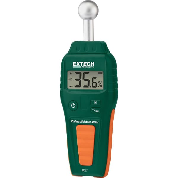Extech MO57 Fuktmätare för material Mätområde byggfukt 0.1 till 99.9 % vol Måtområde träfuktighet 0.1 till 99.9 % vol