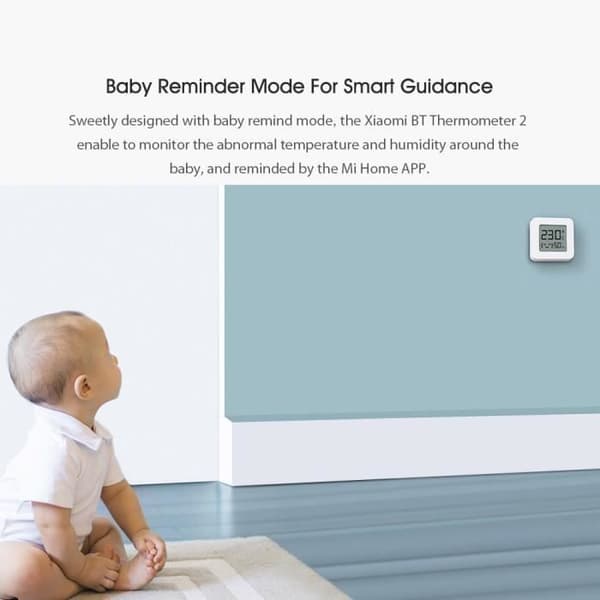 Xiaomi BT Thermometer 2 Wireless Smart Electric Digital Hygrometer Fuktighetssensor Arbeta med Mijia-appen