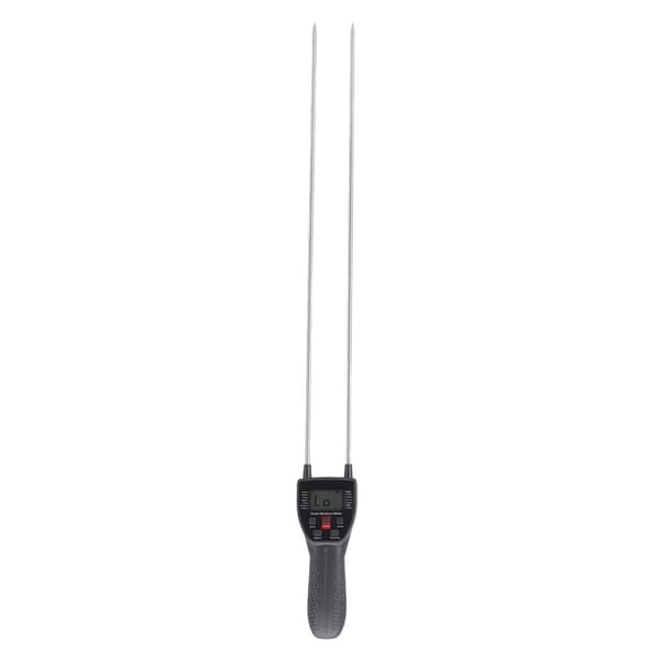 Digital kornfugtighedsmåler, stemmevejledningsfunktion, 600MM probe,Sort