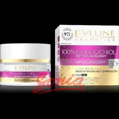 Eveline 100% Bio Bakuchiol Ultraliftingujący cream filling lines 60+ day and night 50ml