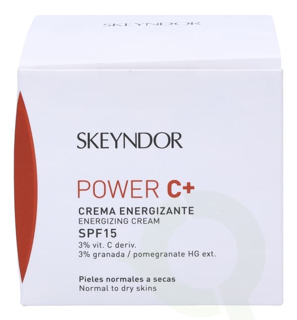 Skeyndor Power C+ Energizing Cream SPF15. 50 ml Normal to Dry Skins