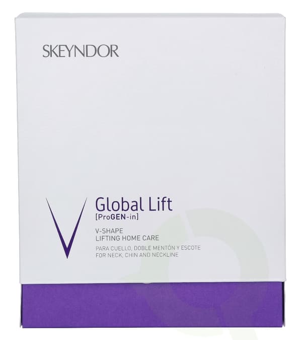 Skeyndor Global Lift V-Shape Lifting Home Care Set 60 ml For Neck, Chin And Neckline/V-Shape Anti Gravity Serum 30ml/V-Shape Anti Gravity Cream 30ml/V