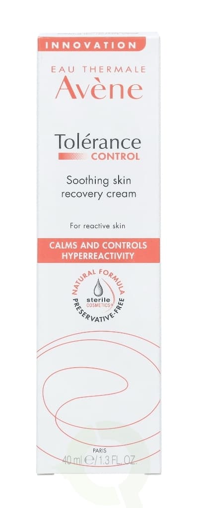 Avene Tolerance Control Cream 40 ml For Reactive Skin