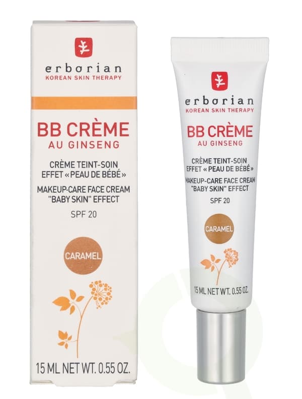 Erborian BB Cream Au Ginseng 5-In-1 Baby Skin Effect SPF20 15 ml Caramel