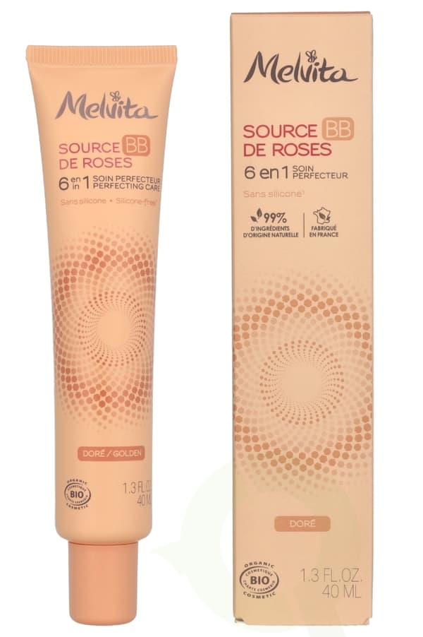 Melvita Source De Roses BB 6 in 1 Perfecting Care Cream Org. 40 ml Golden
