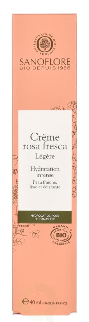 Sanoflore Rosa Fresca Intense Hydration Light Moisturiser 40 ml